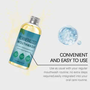 Convenient peppermint mouthwash showing easy integration into daily oral care routine.