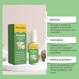 Feimuko Propolis Mundspray mit Menthol und Panthenol für ein erfrischendes Mundgefühl