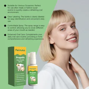 Feimuko Propolis-Mundpflegespray für frischen Atem und tägliche Zahnfleischpflege