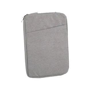 Minimalistische graue Laptop-Schutzhülle mit Fronttasche für MacBook und iPad Geräte