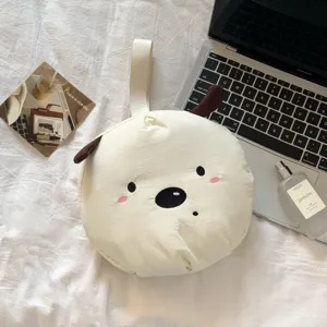 Linda bolsa organizadora de ropa interior de viaje con forma de oso y asa de mano