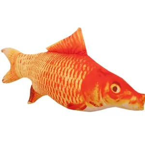 Realistic fish cat toy interactive plush pet toy for kittens playing and chewing daily fun
