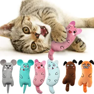 Simpatico Giocattolo in Peluche per Gatti Giocattolo Interattivo per Gattini con Erba Gatta e Carta Sonora Morbido Peluche Giocattolo da Masticare