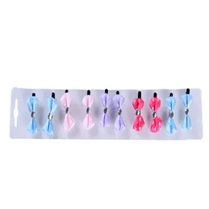 Barrettes à nœud colorées à pois avec strass centraux pour petits chiens et chats mignons