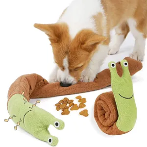 Schneckenförmiges Plüsch-Hunde-Schnüffelspielzeug für Nasenarbeit