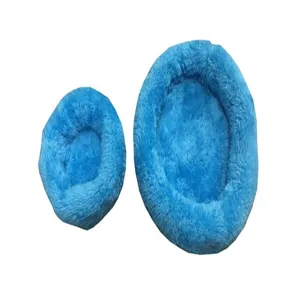 Comfortable and soft blue plush hamster bed nest for winter warmth in two sizes