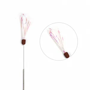 Testina di ricambio per gioco per gatti con nastri metallizzati, accessorio interattivo.
