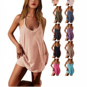Women Summer Casual Halter Tank Top And Shorts Two Piece Set Beach Resort Vacation Outfit