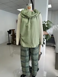 Damen Vintage Freizeit ärmelloses Oberteil und Karo Hosen Set, bequeme Kleidung.