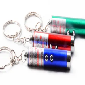 Joueet laser chat porte-clés interactif amusant pointeur lumineux pour animaux coloré