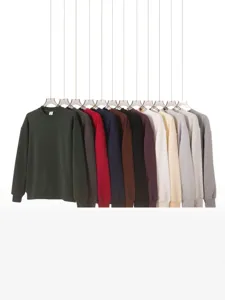 Sudadera lisa de cuello redondo para hombre y mujer, jersey informal clásico y cómodo.