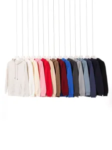 Unisex Casual Cotton Blend Round Neck Sweatshirt Basic Solid Color Loose Pullover Long Sleeve Top For Men Women Autumn Spring