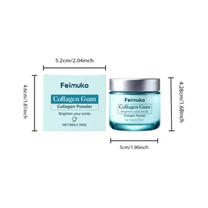 Feimuko Poudre de Dent Collagène 50g Nettoyage Profond Blanchiment Haleine Fraîche