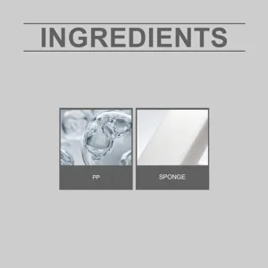 Teeth cleaning eraser material detail showing PP and sponge components for daily use.