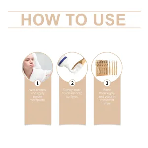 Brosse à dents en bambou plate éco-responsable à poils souples pour un soin quotidien.
