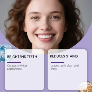 Vue détaillée de blanchiment des dents montrant un sourire éclatant et des taches éliminées.