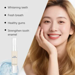 Teeth cleaning pen polish care removes stain residue and freshens breath for bright smile