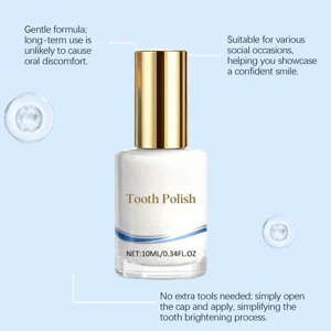 Vernis polissant pour dents emaillage eclaircissant soin buccal doux liquide 10ml portable