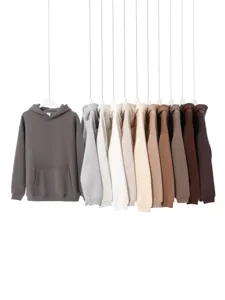 Heavy fleece hooded sweatshirt for men and women, casual pullover hoodie, multi colors available.