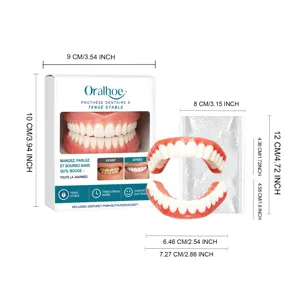 Kit di riparazione per dentiere cosmetiche Oralhoe con presa sicura e aspetto naturale comodo.