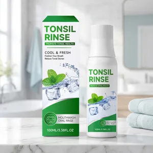 Mint mouthwash 100ml fresh breath oral rinse daily care liquid for teeth cleaning and hygiene