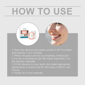 Kit di modifica per dentiera ORALHOE con tenuta sicura e comfort naturale giornaliero.