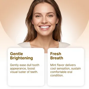 Deep cleaning toothpaste for daily oral care, gentle brightening and refreshing mint breath.