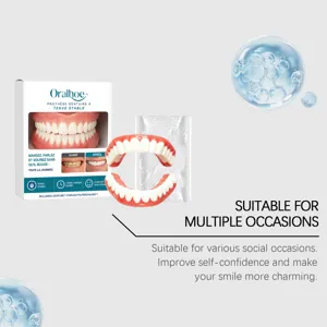 Vista dettagliata del kit di protesi cosmetiche ORALHOE con vestibilità stabile e naturale.