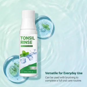 Refreshing mint mouthwash 100ml oral rinse for daily breath care and clean teeth.