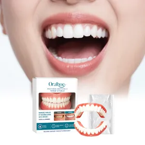 Set di Modifica per Protesi Dentarie Cura Orale Sbiancamento Naturale dei Denti Denti Finti Superiori e Inferiori Con Guttaperca Strumento Cosmetico
