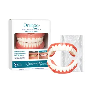 Kit protesi dentaria Oralhoe con tenuta stabile e aspetto naturale per uso quotidiano.