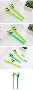 Carino panda bambù penna gel cartone animato inchiostro nero penna per scuola ufficio
