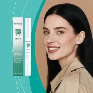 Feimuko teeth repair gel detail showcasing the gentle oral care formula and packaging design.