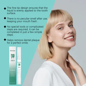 Feimuko teeth repair gel with fine tip for easy application and plaque removal. 3ml.