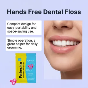 Feimuko Hands Free Dental Floss compact portable oral care tool for daily gentle cleaning.