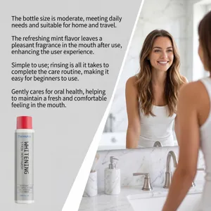 Feimuko portable mint mouthwash for daily oral care, cleaning surface stains and fresh breath.