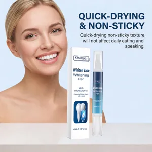 Oralhoe teeth whitening pen detail shot showing compact design and gentle care formula for clean.