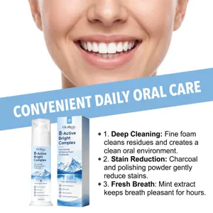 ORALHOE 8-Active Aufhellender Schaum Zahncreme 100g Sanfte Tägliche Mundpflege Frische