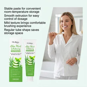 Oralhoe aloe mint whitening toothpaste 120g herbal plant extract fresh breath clean teeth