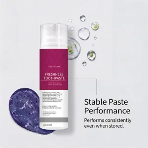 Freshness toothpaste with probiotic formula and pump design for daily oral care.