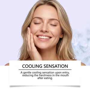Purple fresh mouthwash gentle cleaning oral odor fresh breath daily teeth care product