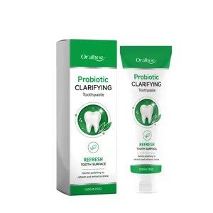 Oralhoe probiotic clarifying toothpaste gentle cleaning fresh breath mint 120g tube