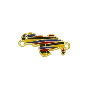 Metal map charm connector for DIY bracelet necklace jewelry making stylish national map pendant