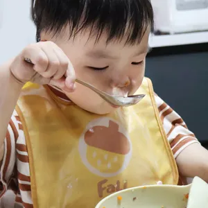 Edelstahl Babylöffel für Kleinkinder sicheres Essbesteck Kleinkind Löffel Geschirr.