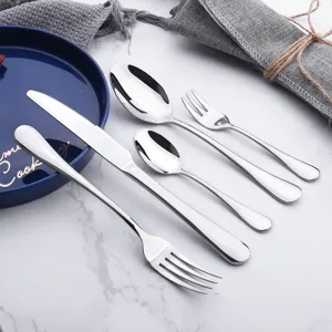 304 edelstahl besteck set poliert tafelmesser gabel löffel küchen besteck set neu
