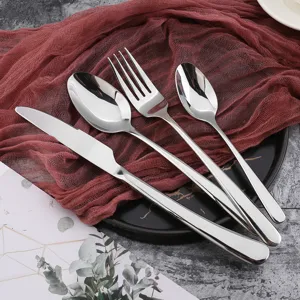 Ensemble de couverts en acier inoxydable couteau fourchette cuillère cuisine set