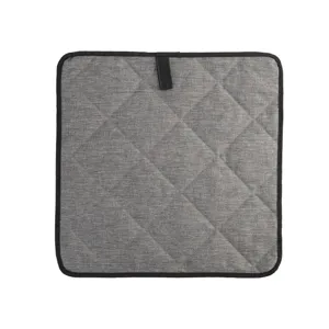 Durable quilted gray pet crate mat pad insert designed for folding dog carrier travel bags.