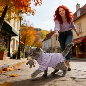 Bequemer Katzenpullover, weicher Strick-Erholungsanzug und atmungsaktive Haustier-Schutzkleidung.