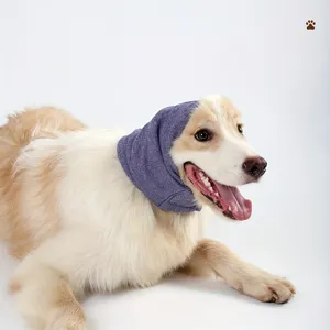 Dog ear cover anxiety relief noise cancelling soft warm pet headband pet grooming accessory