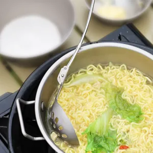 Cuillère de camping pliante en titane pour l'extérieur ustensile de cuisine portable rando.